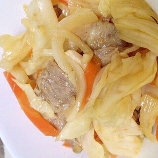 カレー味☆ヘルシー豚バラのっけ蒸し野菜